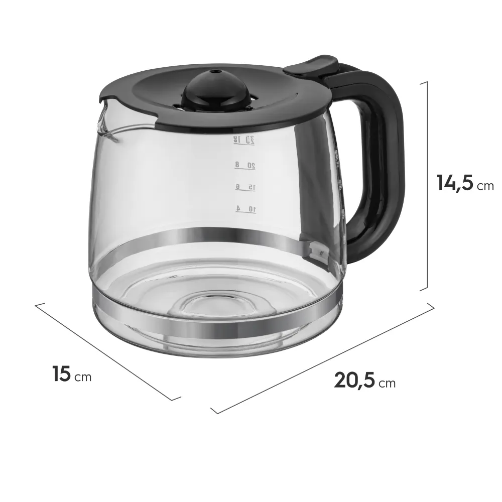 Jarra de Vidro Electrolux 1,5L Original para Cafeteira CMM20 (GJCM02)