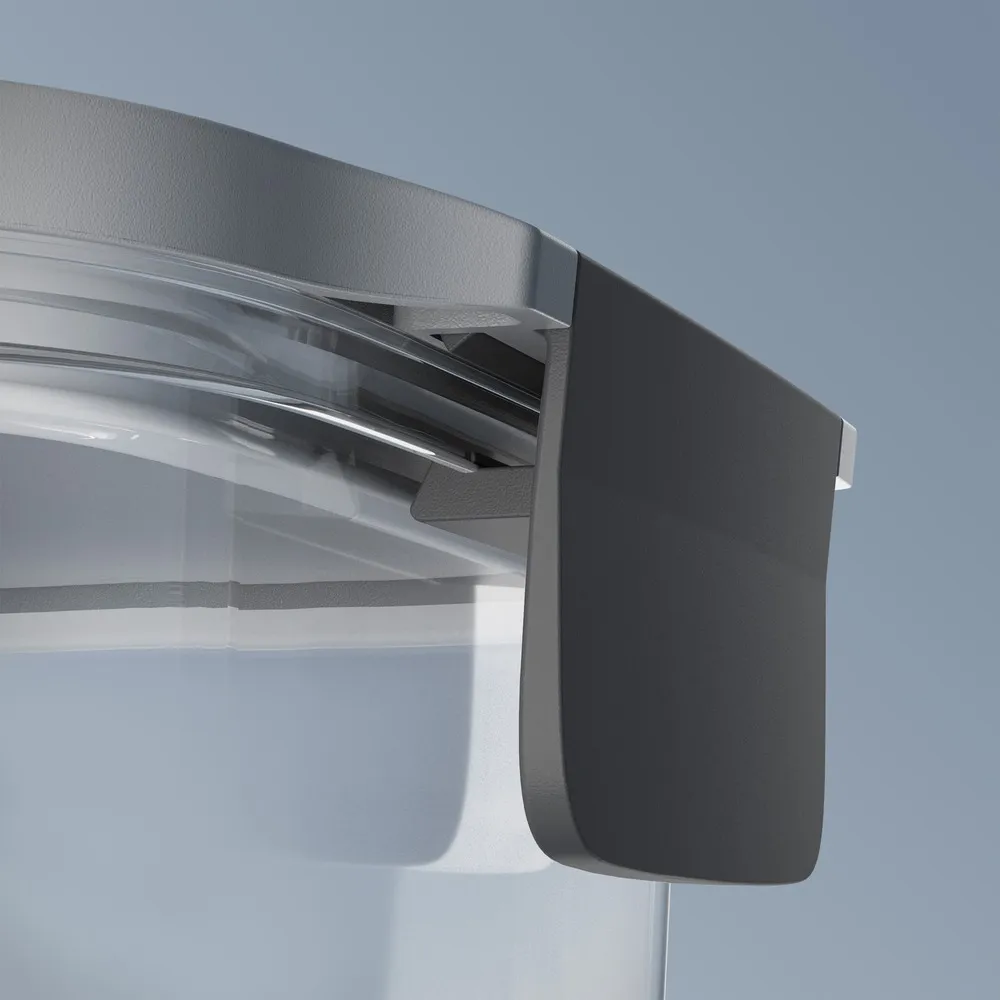 Potes Herméticos de Plástico Electrolux Cinza 3 Unidades Empilháveis Modulares