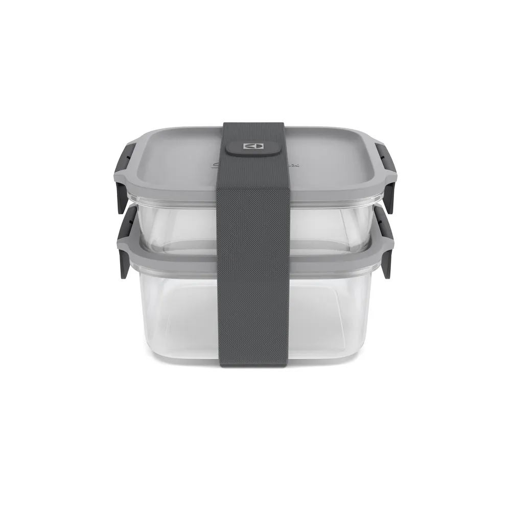 Kit Marmiteira Lunch Box Electrolux Plástico Cinza Resistente a Temperatura