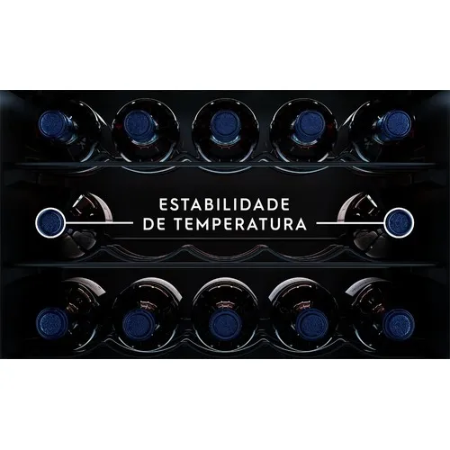Adega de Vinho Climatizada Electrolux 29 Garrafas com Dual Zone e Painel Digital (WDF29)
