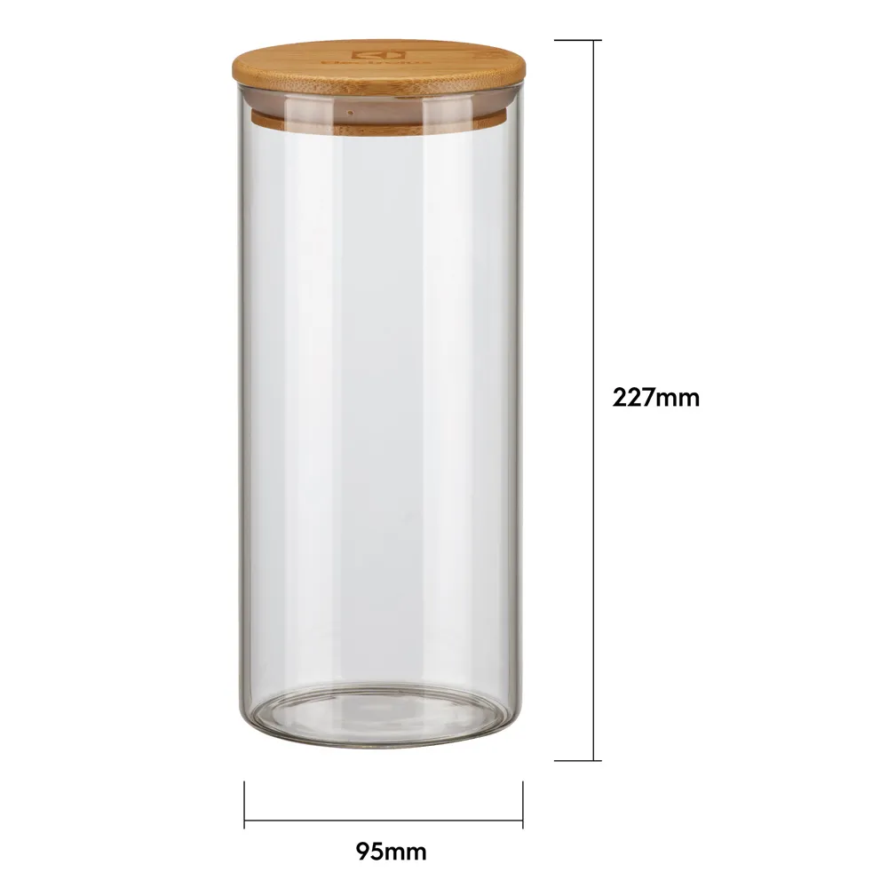 Kit Utensílios de Bambu 6 Peças + Potes Herméticos Porta-Mantimentos com Tampa de Bambu Electrolux