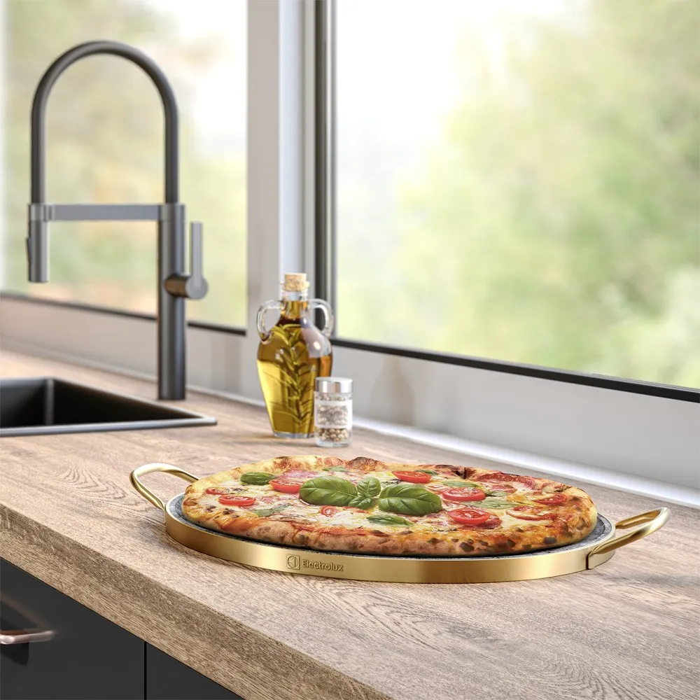 Pedra para Pizza Electrolux de Pedra Sabão com Alças de Cobre