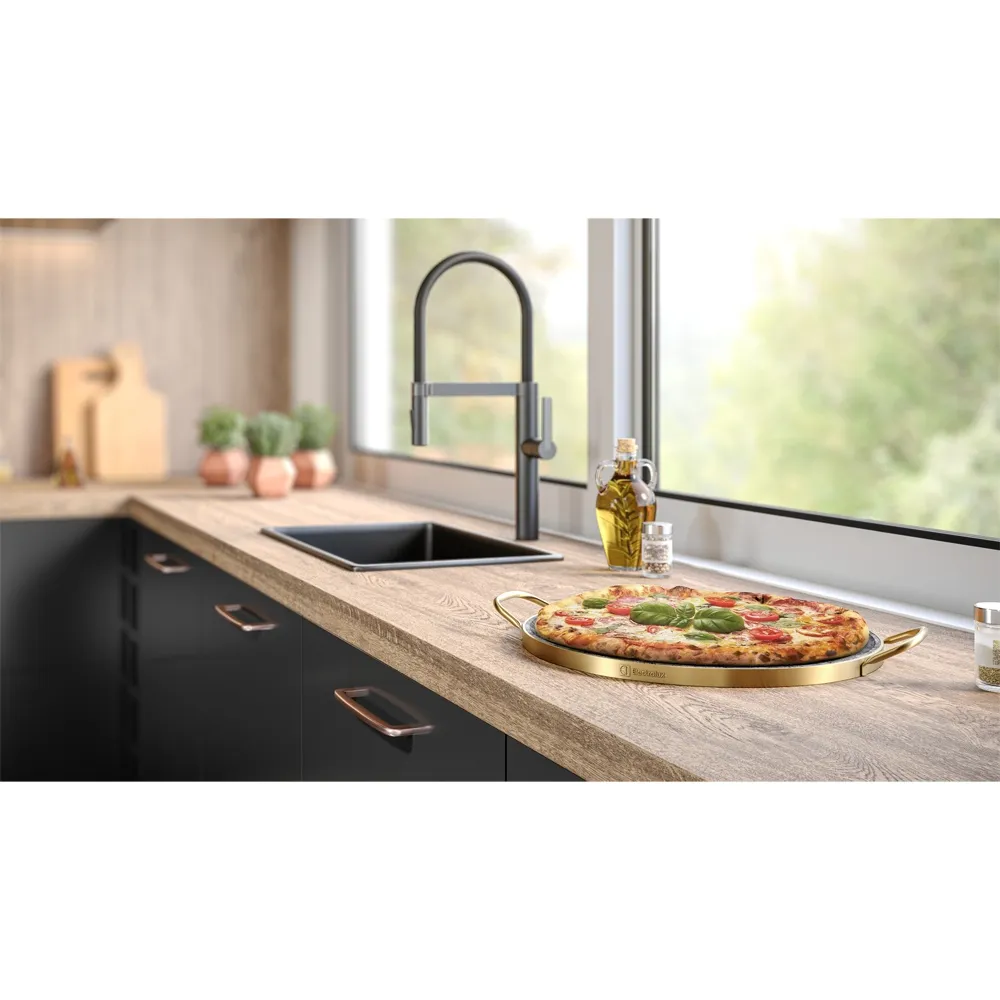 Pedra para Pizza Electrolux de Pedra Sabão com Alças de Cobre