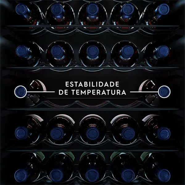 Adega de Vinho Climatizada Electrolux 24 Garrafas Uma Porta com Painel Digital (WSF24)