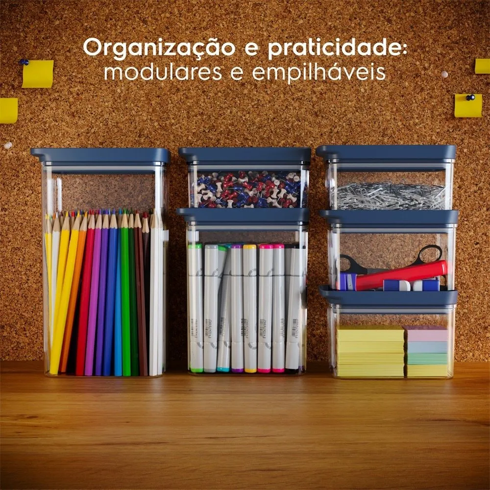 Pote Hermético Organizador Electrolux Experience Empilhável Modular 2,5L