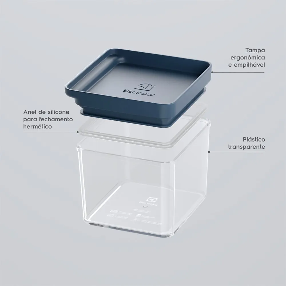 Kit 2 Organizadores de Geladeira Electrolux Experience 0,7L