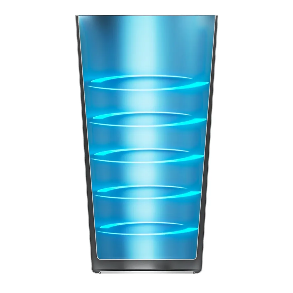 Copo Térmico de Cerveja e Chopp Electrolux Home Bar 560ml Inox Degrade Azul e Preto