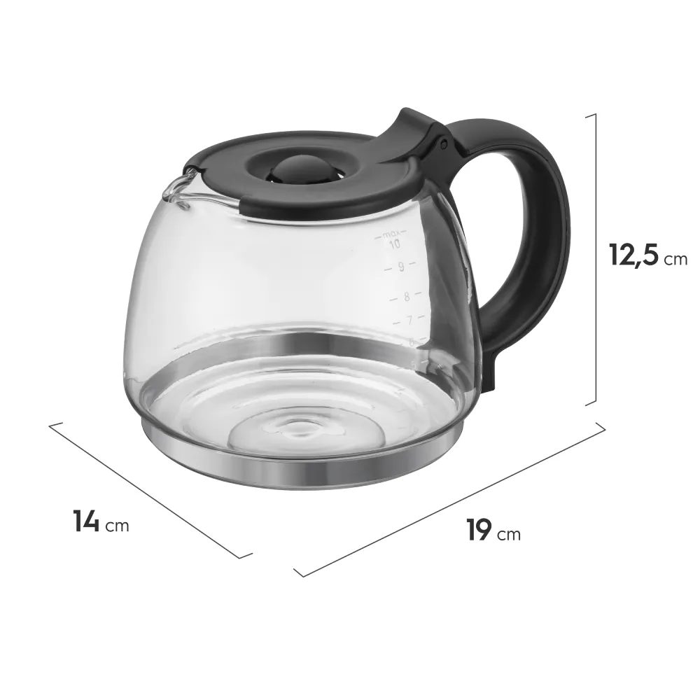 Jarra de Vidro Electrolux 1,25L Original para Cafeteira CMPRO (GJCM05)