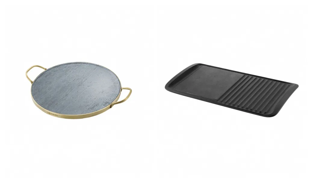 Kit Pedra para Pizza Electrolux de Pedra Sabão + Chapa Grill Electrolux de ferro fundido para Fogões a gás, elétrico e de indução