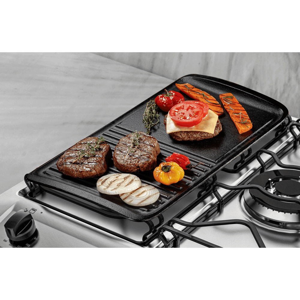 Kit Pedra para Pizza Electrolux de Pedra Sabão + Chapa Grill Electrolux de ferro fundido para Fogões a gás, elétrico e de indução