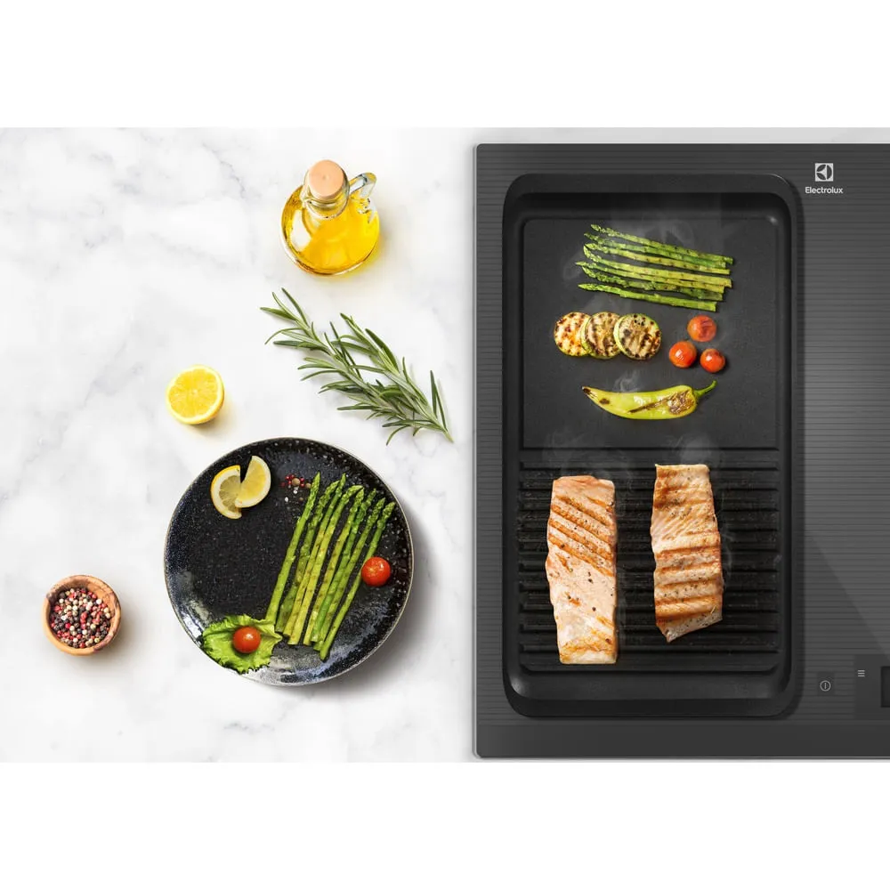 Kit Pedra para Pizza Electrolux de Pedra Sabão + Chapa Grill Electrolux de ferro fundido para Fogões a gás, elétrico e de indução