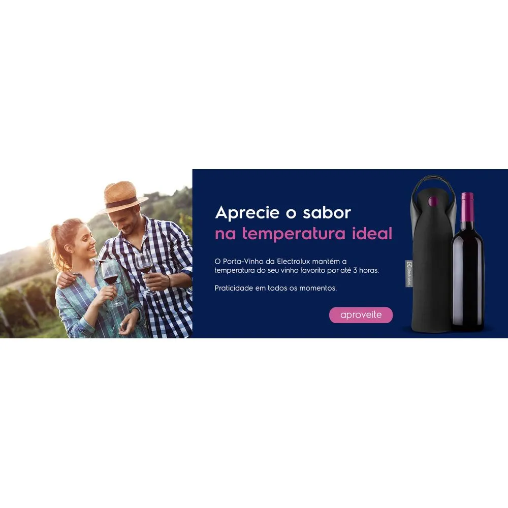 Porta-Vinho Electrolux Portátil Térmica Wine Bag Preta
