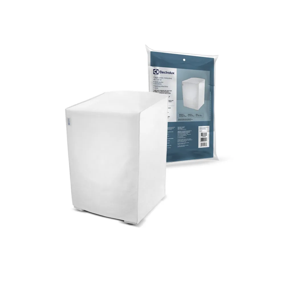 Capa para Máquina de Lavar Electrolux Branca 10kg a 16kg Tamanho G
