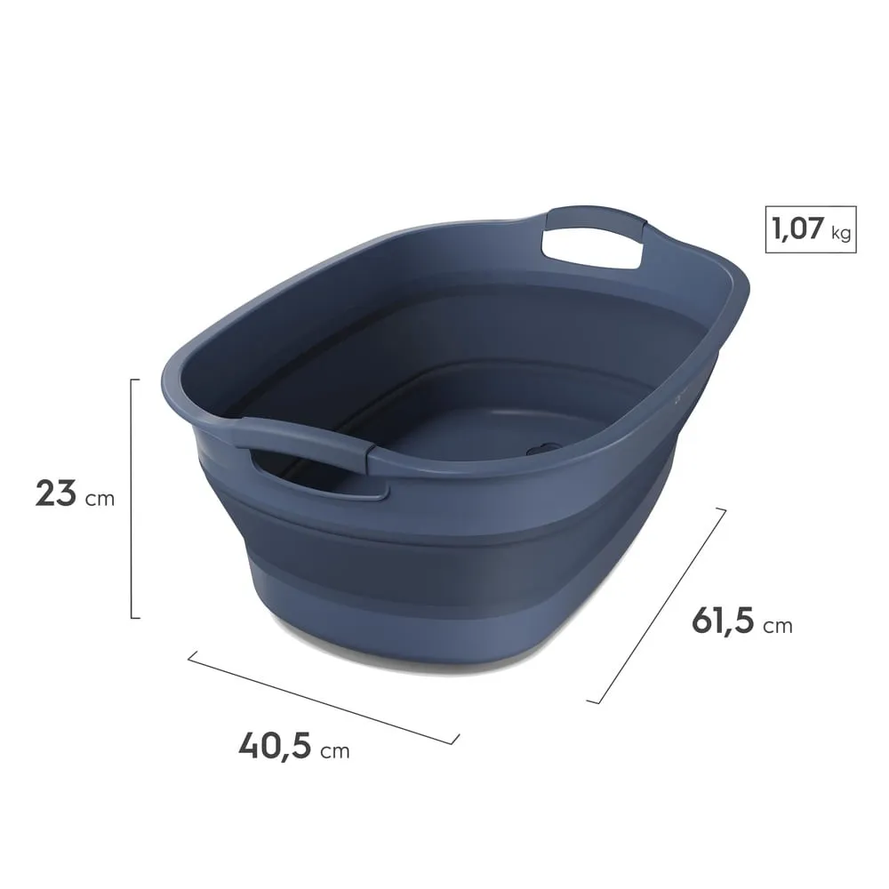 Cesto de Roupa Dobrável Electrolux 30L com Válvula de Água Azul