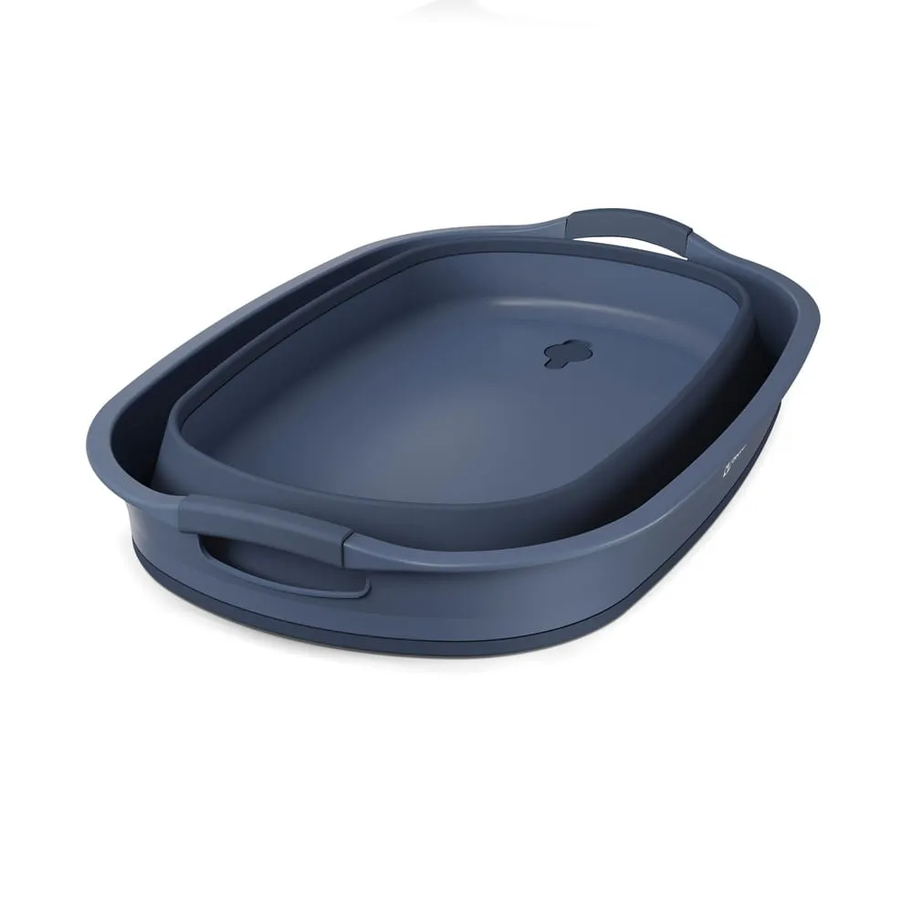 Cesto de Roupa Dobrável Electrolux 30L com Válvula de Água Azul