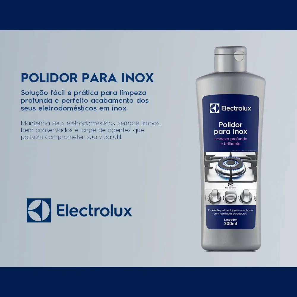 Kit Polidor para Inox Electrolux 200ml 2 unidades