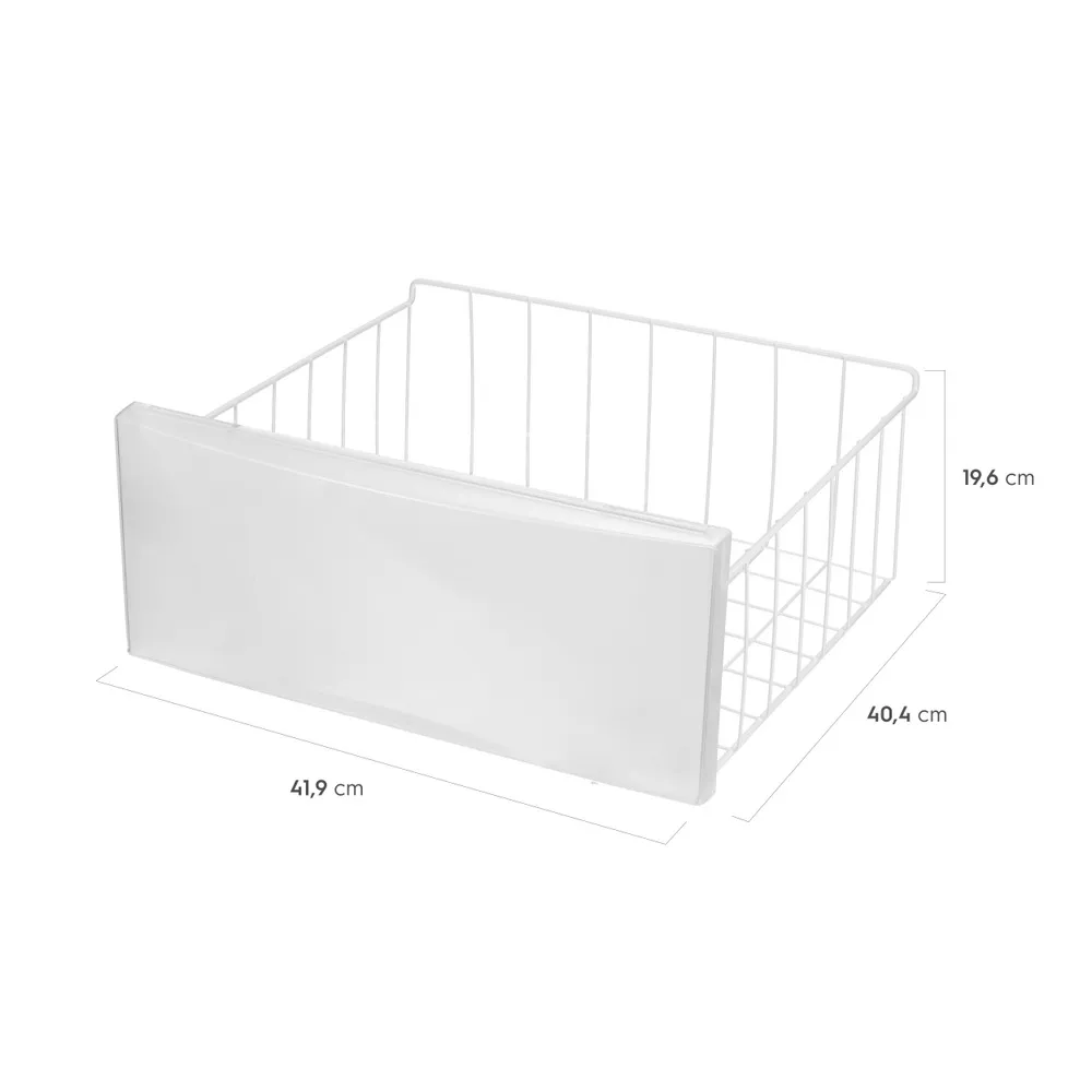 Cesto Aramado/Gaveta com Tampa Plástica Frontal p/ Freezer Vertical FEI19/FEI23/FEI27 Electrolux