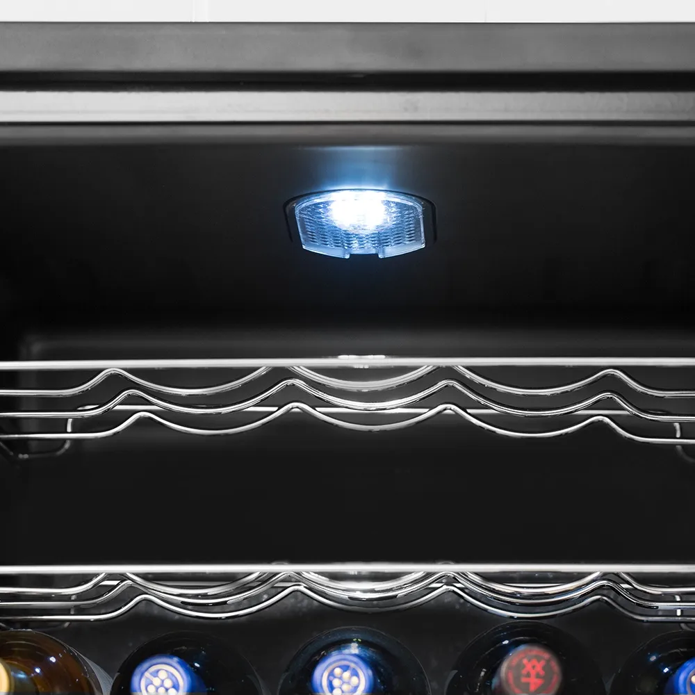 Adega de Vinho Climatizada Electrolux 34 Garrafas Uma Porta Com Acabamento Em Inox (ACS34)