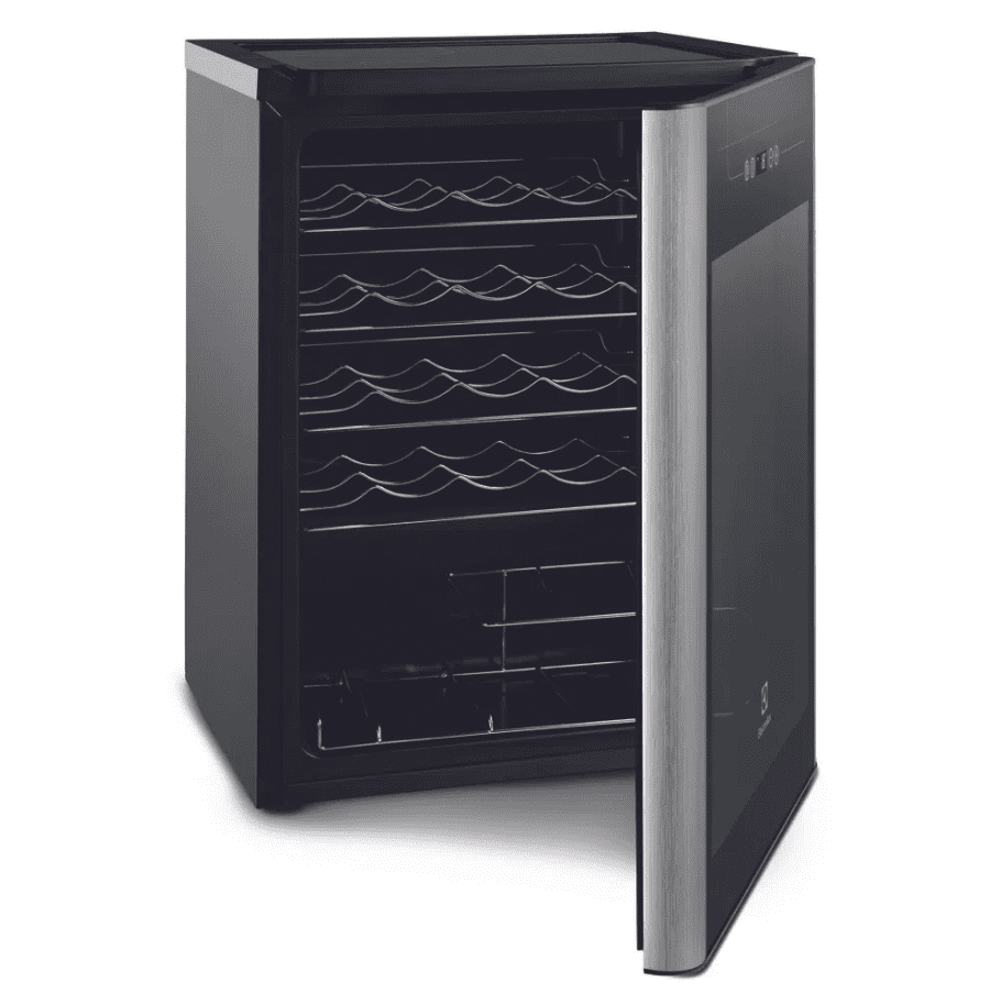 Adega de Vinho Climatizada Electrolux 24 Garrafas Uma Porta Com Acabamento Em Inox (ACS24)