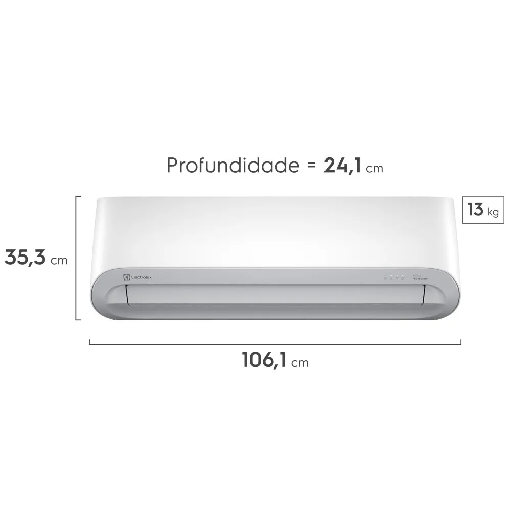 Ar-Condicionado Split Electrolux Inverter 18.000 BTUs Color Adapt Frio (JI18F/JE18F)